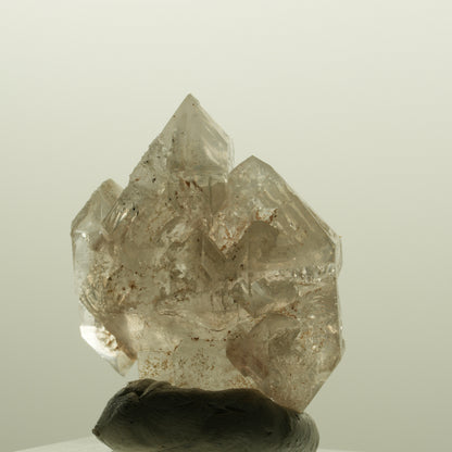 Skelett Phantom Rauchquarz Fenster Zepter Doppelender Spitze Goboboseb, Namibia 34*30*17mm #14227
