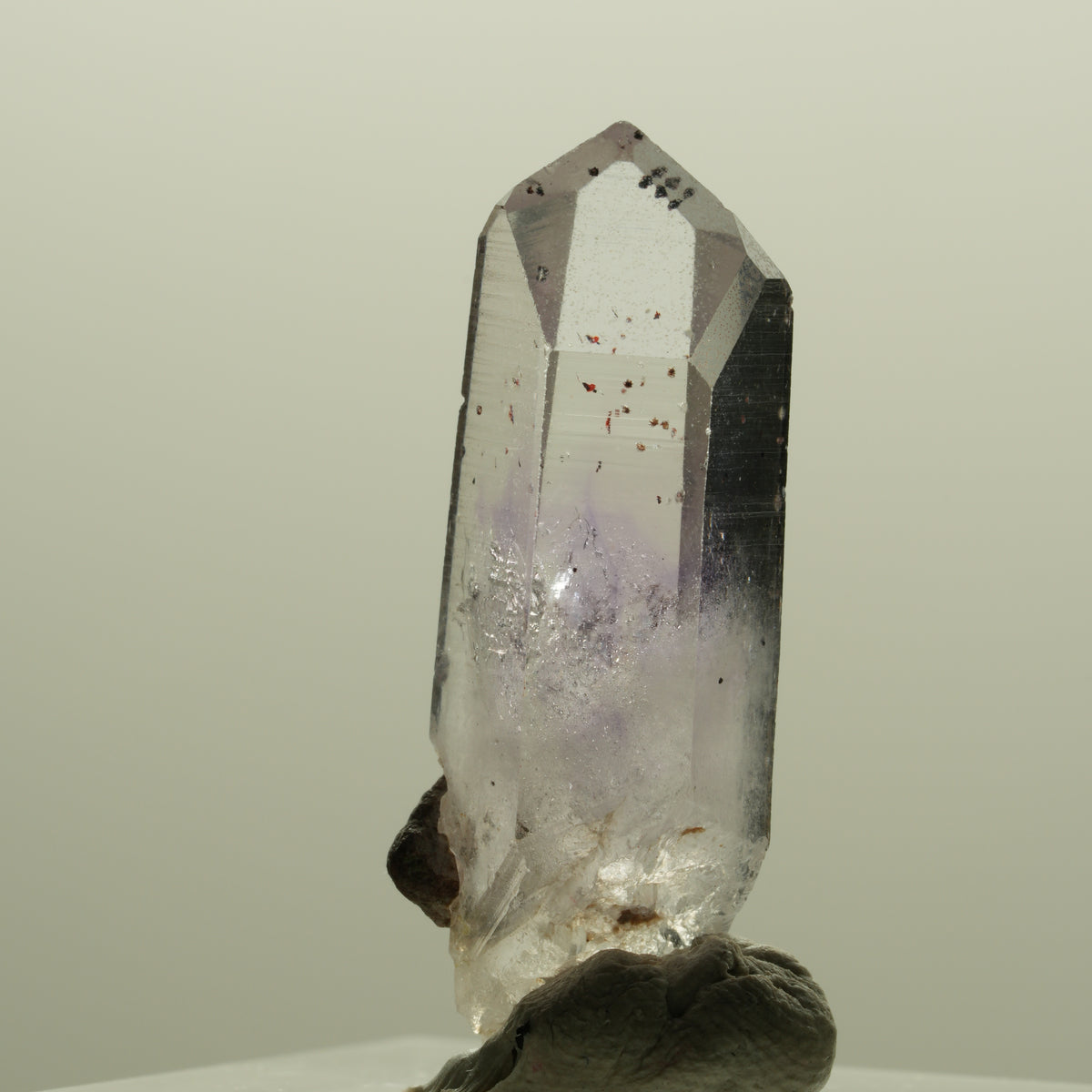 Seltene Harlekin Phantom Amethyst Spitze Streep Mine, Goboboseb, Namibia 30*10*9mm #14230