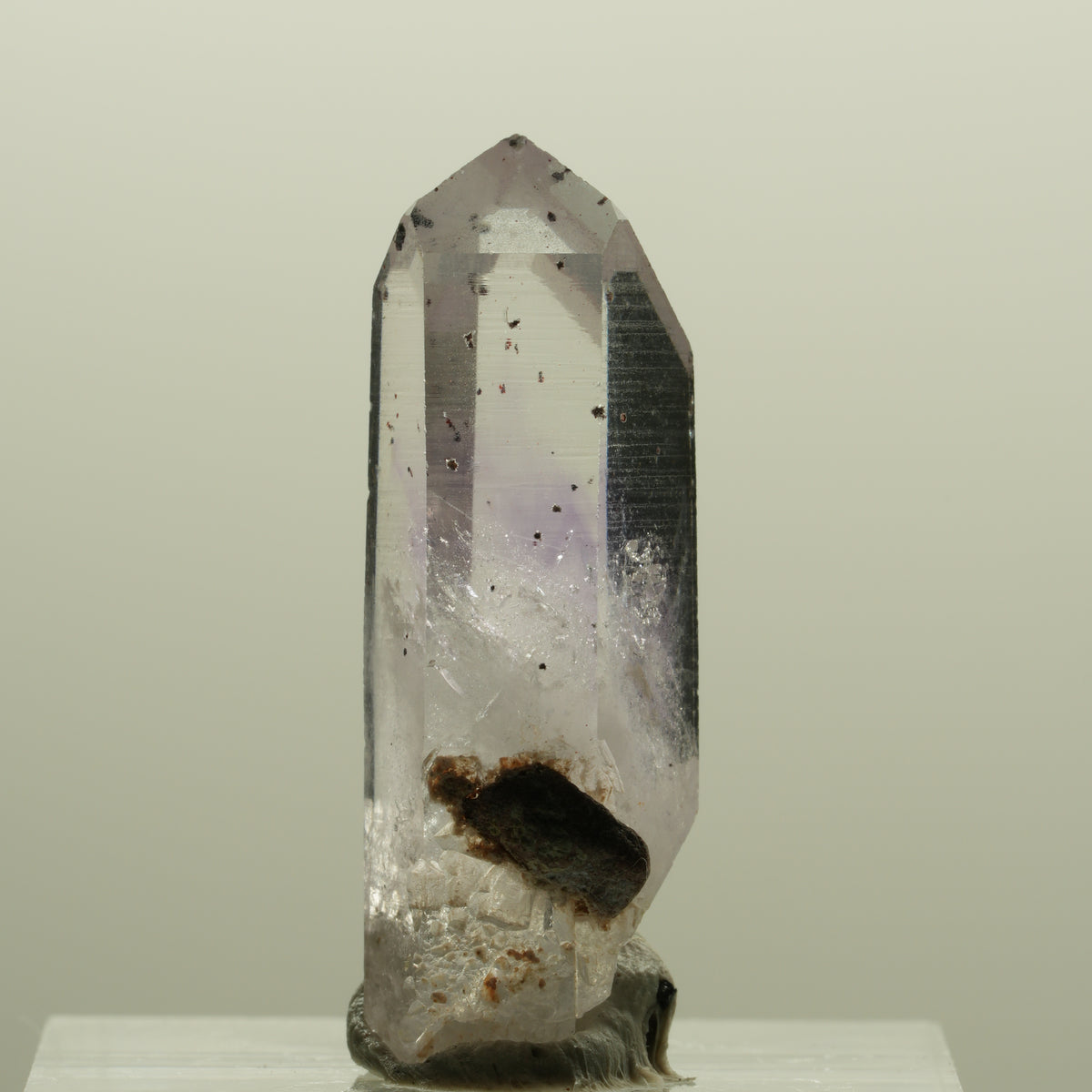 Seltene Harlekin Phantom Amethyst Spitze Streep Mine, Goboboseb, Namibia 30*10*9mm #14230