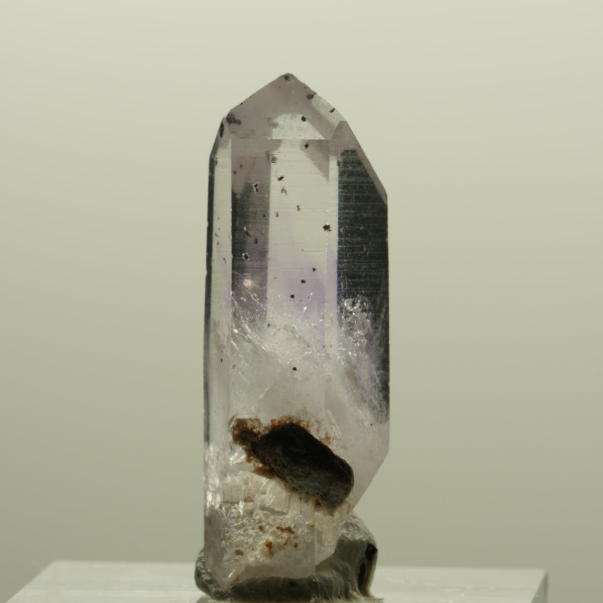 Seltene Harlekin Phantom Amethyst Spitze Streep Mine, Goboboseb, Namibia 30*10*9mm #14230