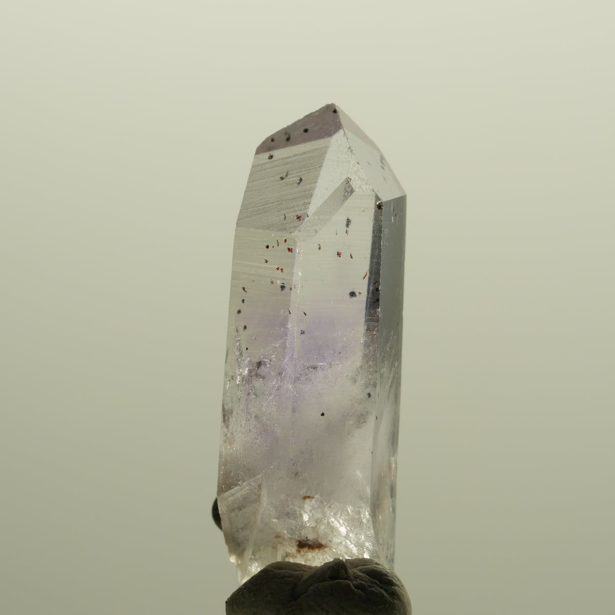 Seltene Harlekin Phantom Amethyst Spitze Streep Mine, Goboboseb, Namibia 30*10*9mm #14230