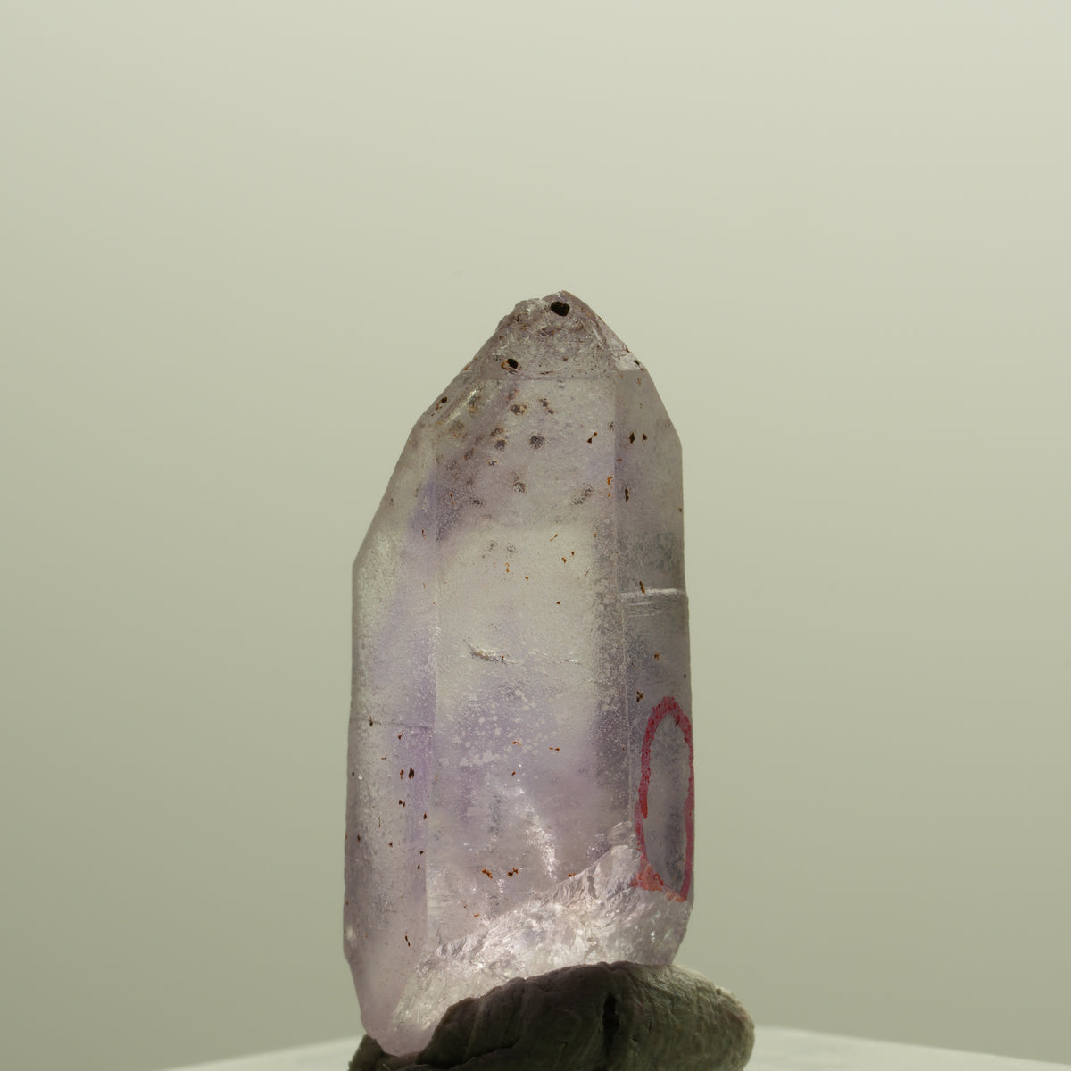 Enhydro Skelett Phantom Amethyst Spitze, 1x Blase Brandberg, Namibia 25*10*9mm #14232