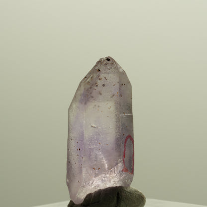 Enhydro Skelett Phantom Amethyst Spitze, 1x Blase Brandberg, Namibia 25*10*9mm #14232