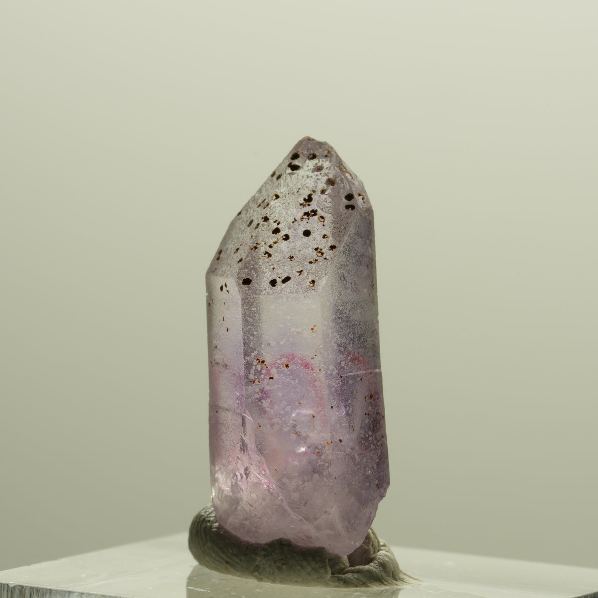 Enhydro Skelett Phantom Amethyst Spitze, 1x Blase Brandberg, Namibia 25*10*9mm #14232