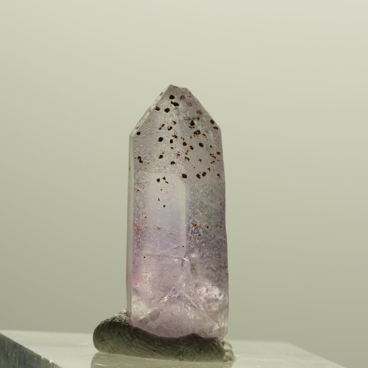 Enhydro Skelett Phantom Amethyst Spitze, 1x Blase Brandberg, Namibia 25*10*9mm #14232