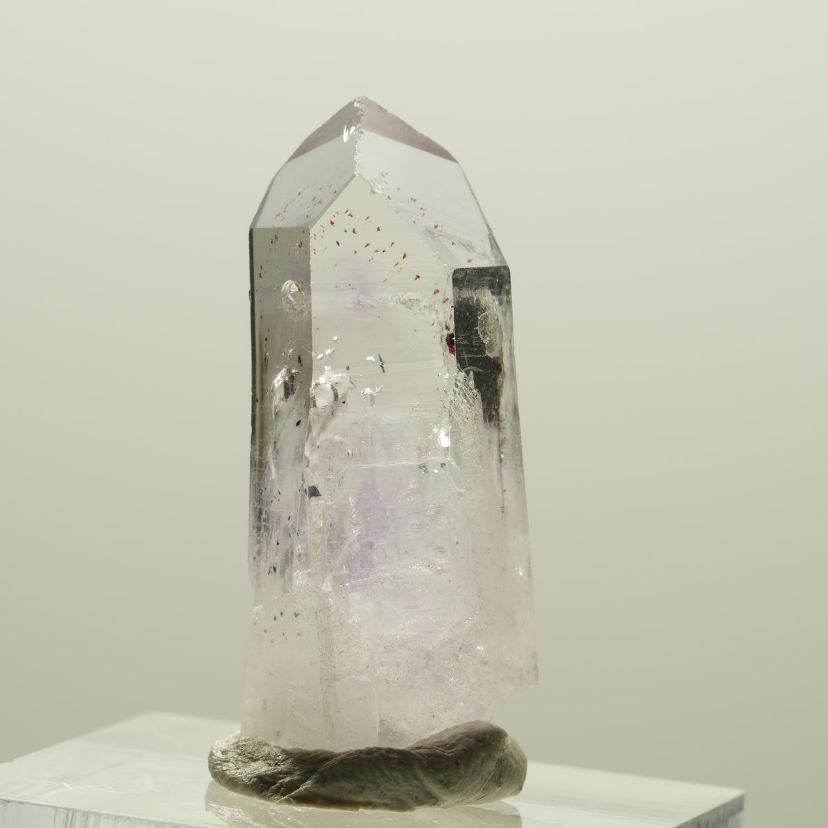 Seltene Harlekin Phantom Amethyst Spitze Streep Mine, Goboboseb, Namibia 31*14*9mm #14234
