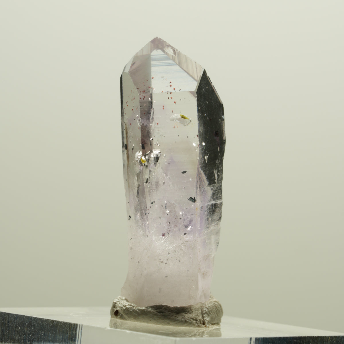 Seltene Harlekin Phantom Amethyst Spitze Streep Mine, Goboboseb, Namibia 31*14*9mm #14234