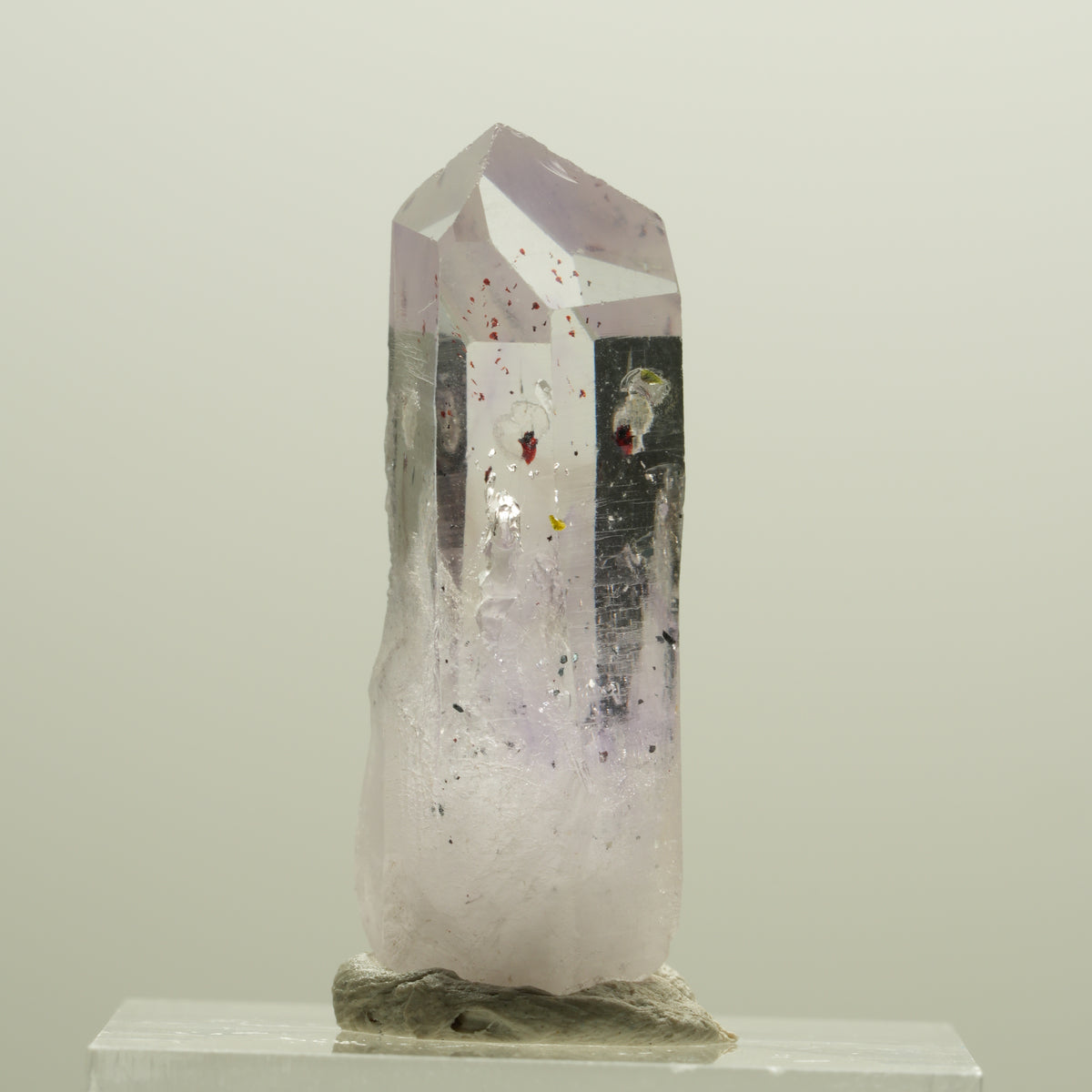 Seltene Harlekin Phantom Amethyst Spitze Streep Mine, Goboboseb, Namibia 31*14*9mm #14234