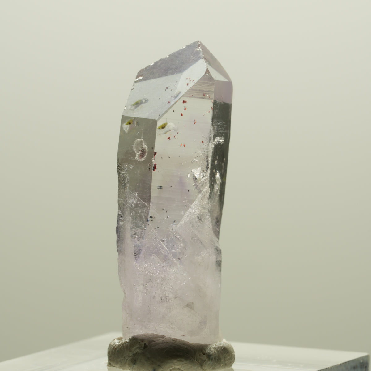 Seltene Harlekin Phantom Amethyst Spitze Streep Mine, Goboboseb, Namibia 31*14*9mm #14234