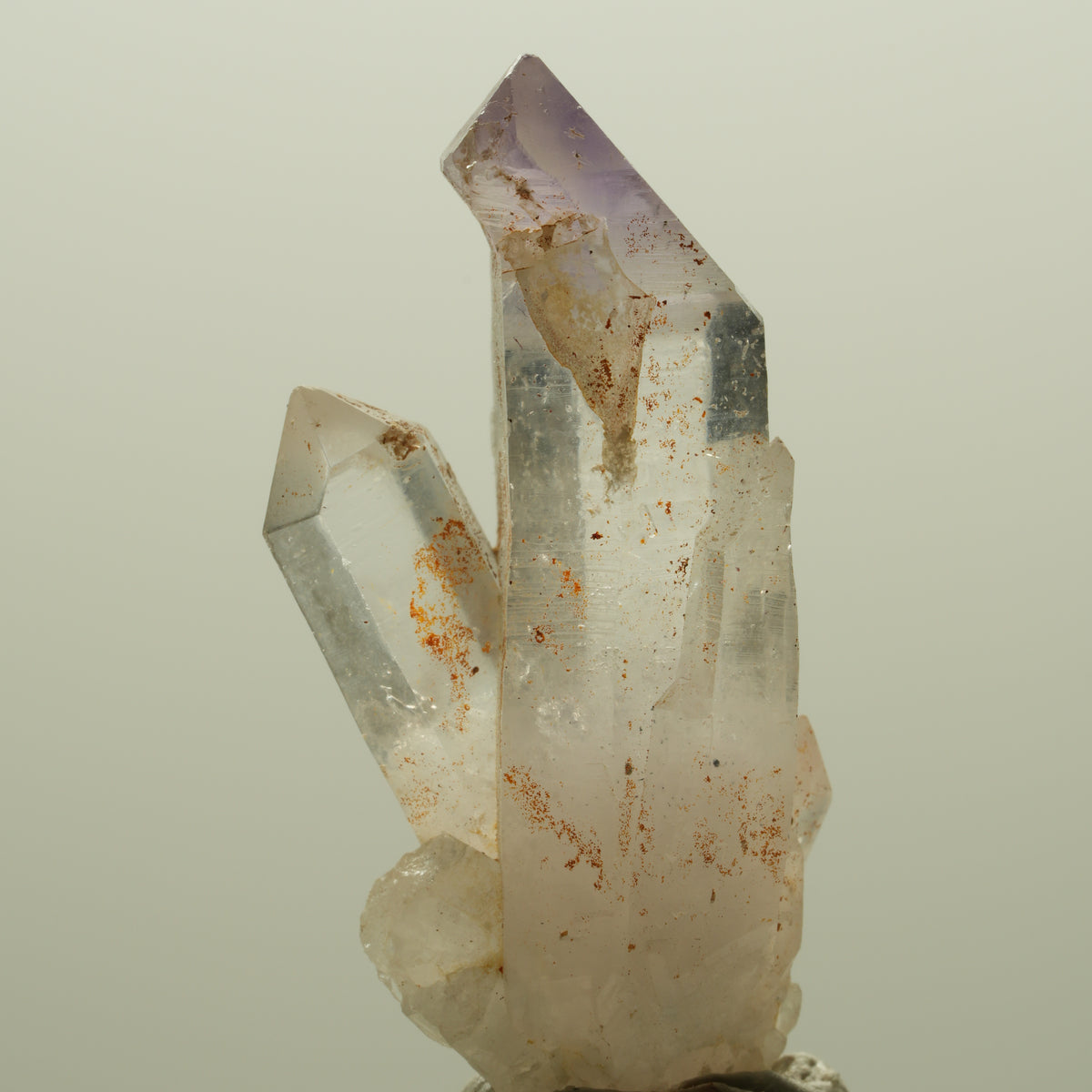 Seltene Phantom Amethyst Skelett Zepter Gruppe Goboboseb, Namibia 37*16*12mm #14238