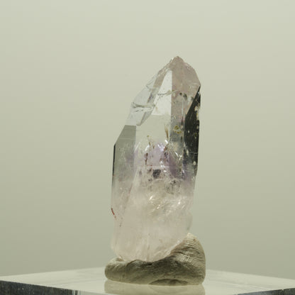 Seltene Skelett Phantom Amethyst mit Hämatit Streep Mine, Goboboseb, Namibia 26*11*9mm #14241