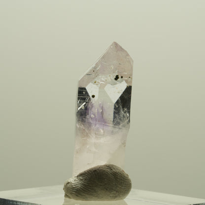 Seltene Skelett Phantom Amethyst mit Hämatit Streep Mine, Goboboseb, Namibia 26*11*9mm #14241