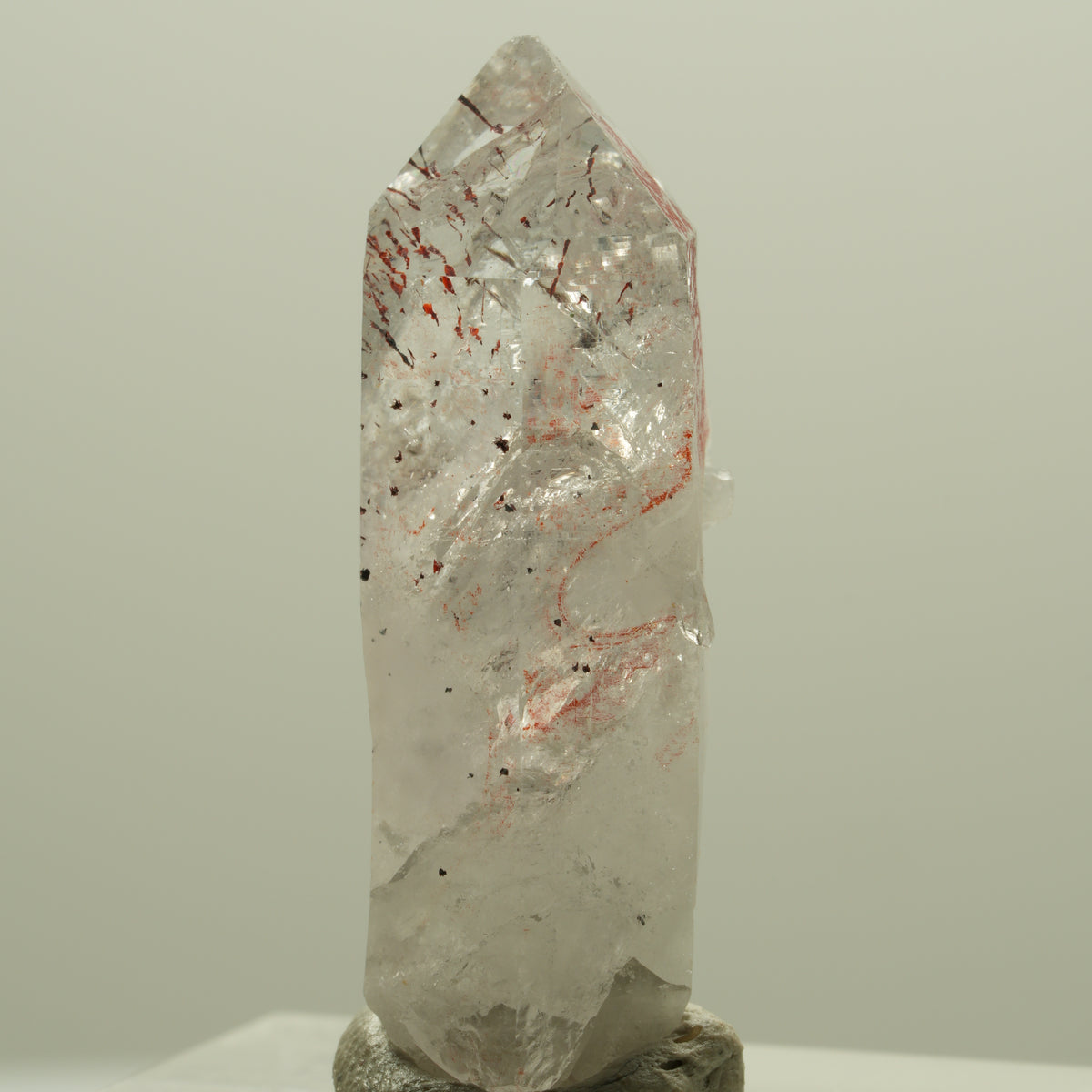 Seltene Harlekin Rauchquarz Spitze Streep Mine, Goboboseb, Namibia 33*12*9mm #14243