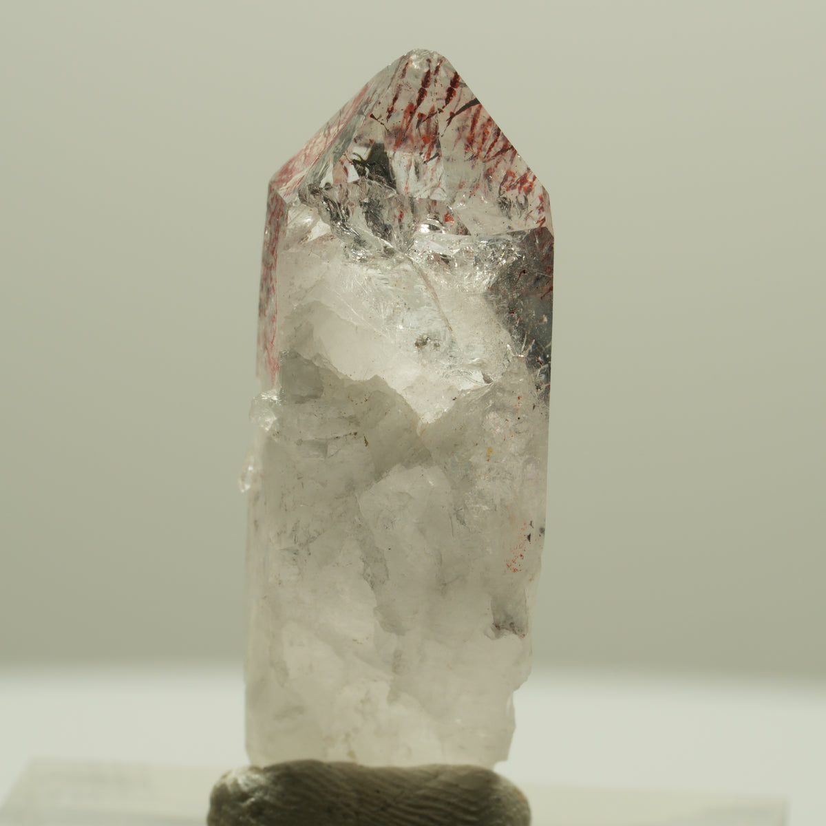 Seltene Harlekin Rauchquarz Spitze Streep Mine, Goboboseb, Namibia 33*12*9mm #14243