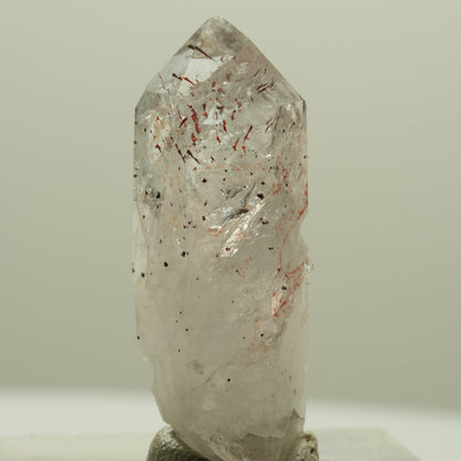 Seltene Harlekin Rauchquarz Spitze Streep Mine, Goboboseb, Namibia 33*12*9mm #14243