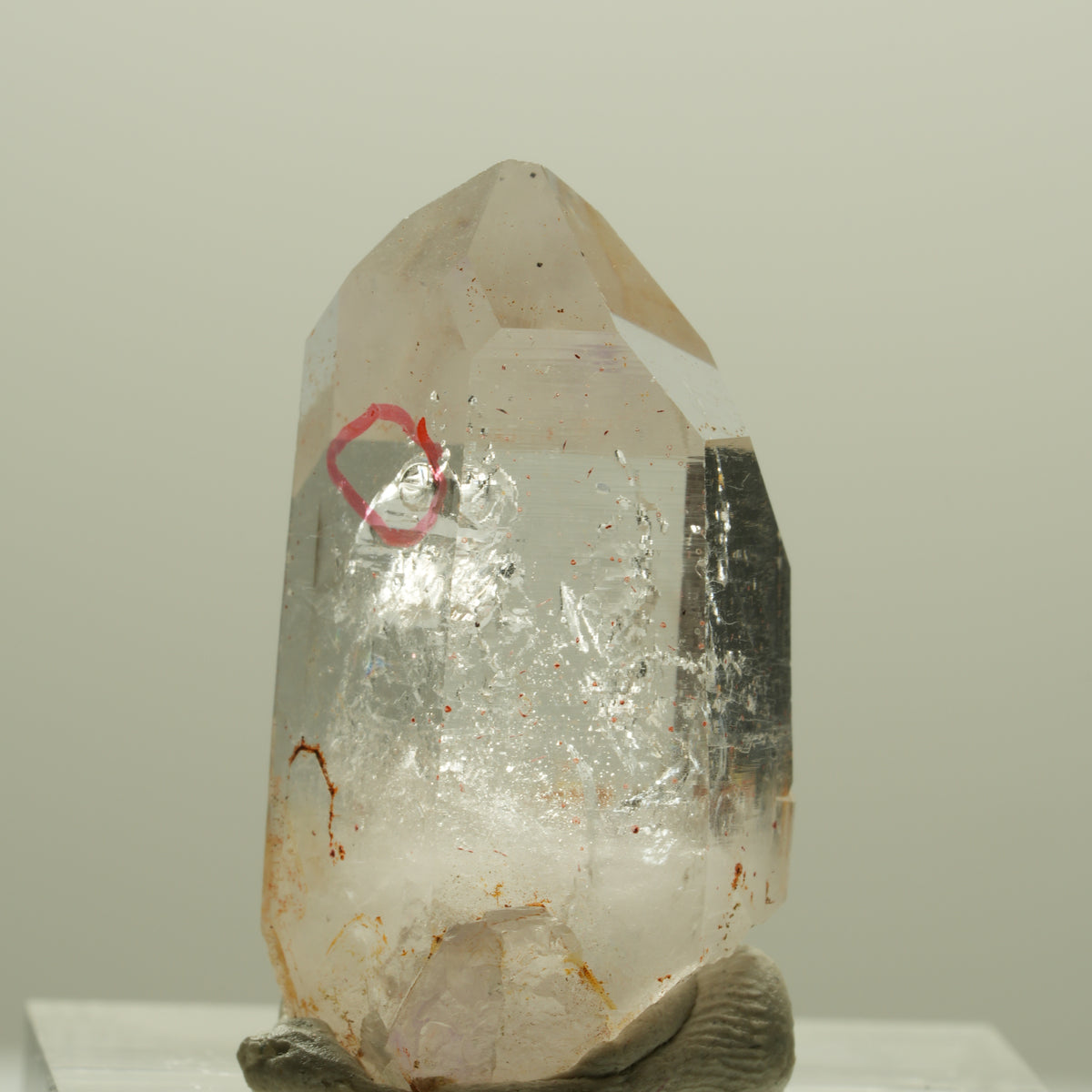 Enhydro Phantom Skelett Rauchquarz, 1x Blase Goboboseb, Namibia 27*15*13mm #14244