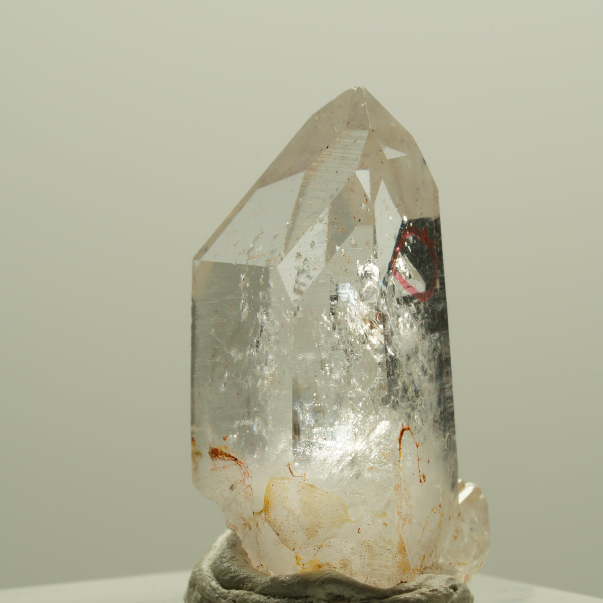 Enhydro Phantom Skelett Rauchquarz, 1x Blase Goboboseb, Namibia 27*15*13mm #14244
