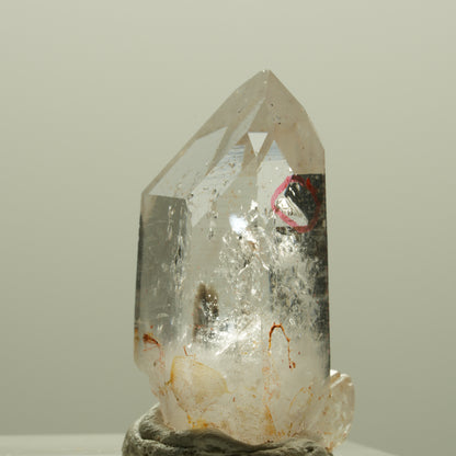 Enhydro Phantom Skelett Rauchquarz, 1x Blase Goboboseb, Namibia 27*15*13mm #14244