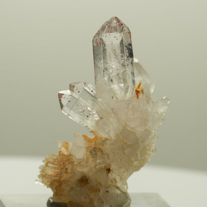 Harlekin Skelett Rauchquarz Spitzen auf Matrix Streep Mine, Goboboseb, Namibia 35*24*12mm #14245