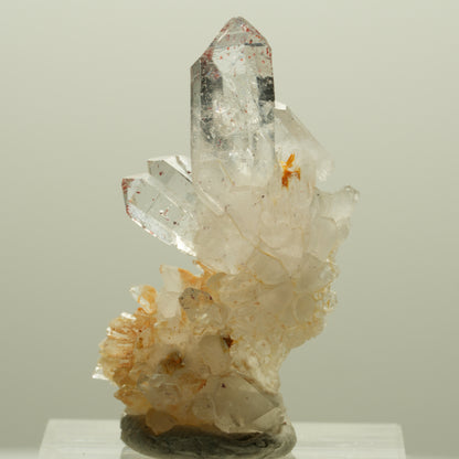 Harlekin Skelett Rauchquarz Spitzen auf Matrix Streep Mine, Goboboseb, Namibia 35*24*12mm #14245