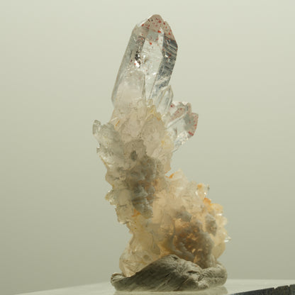 Harlekin Skelett Rauchquarz Spitzen auf Matrix Streep Mine, Goboboseb, Namibia 35*24*12mm #14245