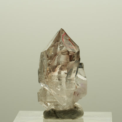 Enhydro Phantom Rauchquarz Skelett Doppelender, 1x Blase Goboboseb, Namibia 27*15*14mm #14246
