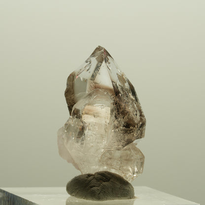 Enhydro Phantom Rauchquarz Skelett Doppelender, 1x Blase Goboboseb, Namibia 27*15*14mm #14246