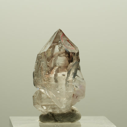 Enhydro Phantom Rauchquarz Skelett Doppelender, 1x Blase Goboboseb, Namibia 27*15*14mm #14246