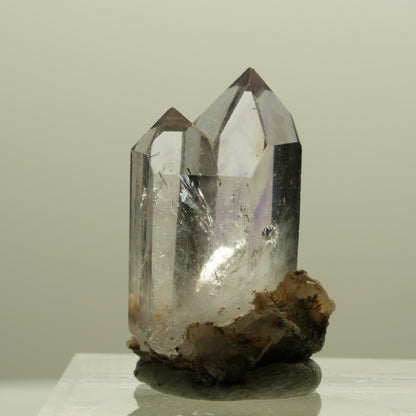 Seltene Phantom Amethyst Kristallspitzen Gruppe Streep Mine, Goboboseb, Namibia 26*16*15mm #14247