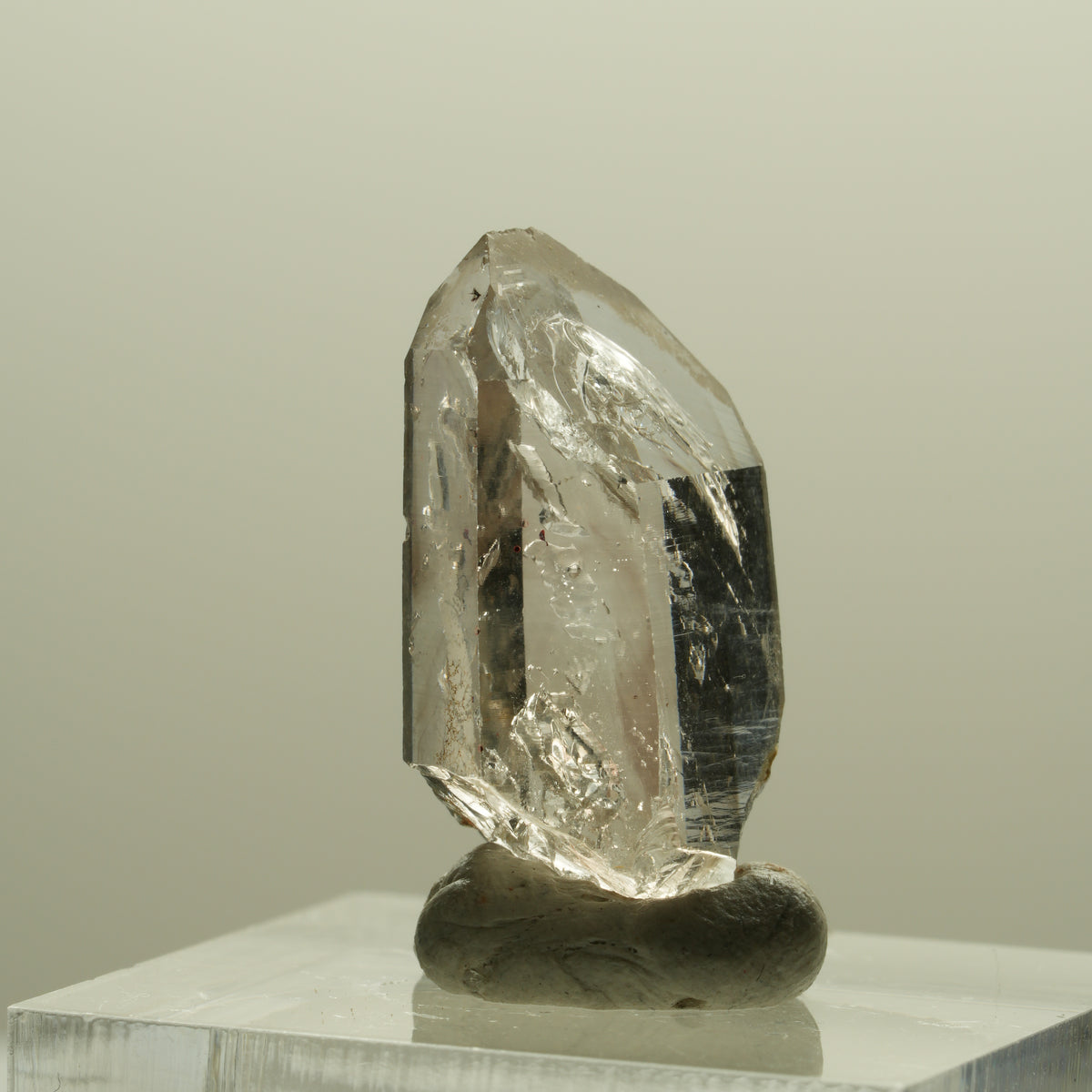 Seltene Phantom Skelett Rauchquarz Spitze Goboboseb, Namibia 24*13*9mm #14248