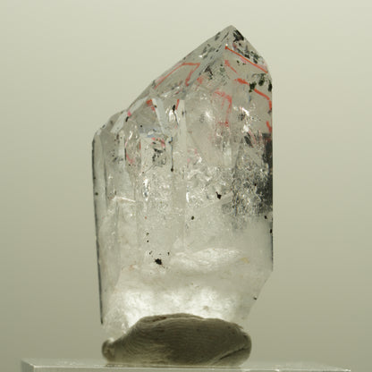 Enhydro Harlekin Phantom Amethyst Spitze, große Blase Streep Mine, Namibia 36*22*113mm #14249