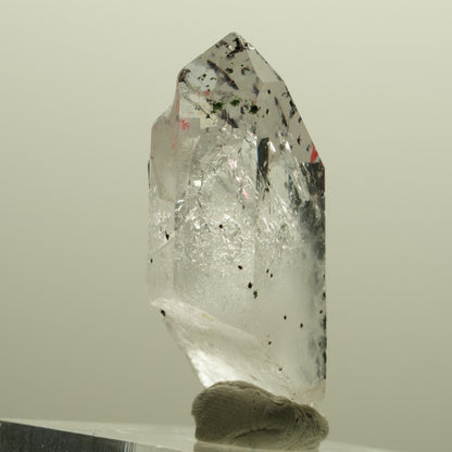 Enhydro Harlekin Phantom Amethyst Spitze, große Blase Streep Mine, Namibia 36*22*113mm #14249