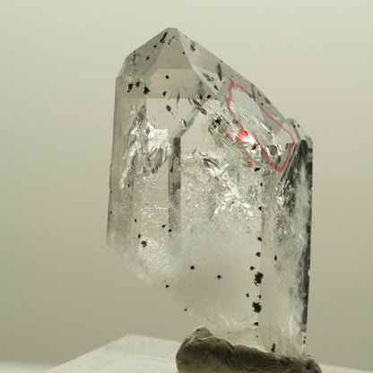 Enhydro Harlekin Phantom Amethyst Spitze, große Blase Streep Mine, Namibia 36*22*113mm #14249