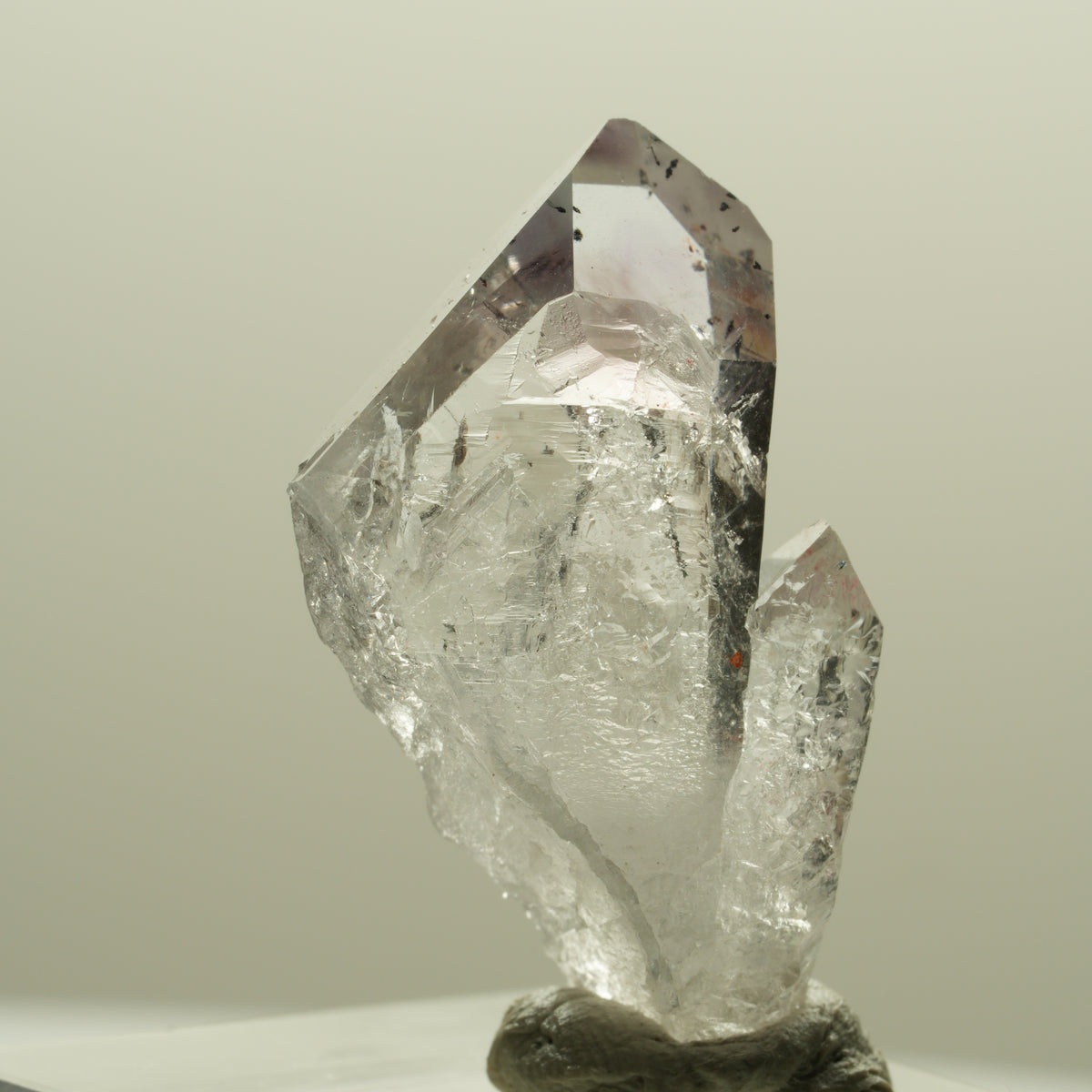 Seltene Skelett Phantom Amethyst Spitze Streep Mine Goboboseb, Namibia 31*19*9mm #14250