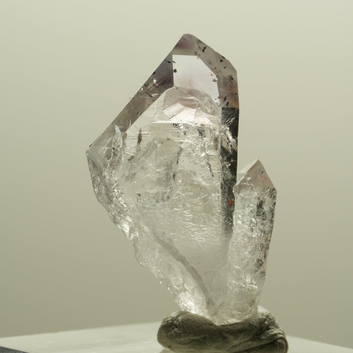 Seltene Skelett Phantom Amethyst Spitze Streep Mine Goboboseb, Namibia 31*19*9mm #14250