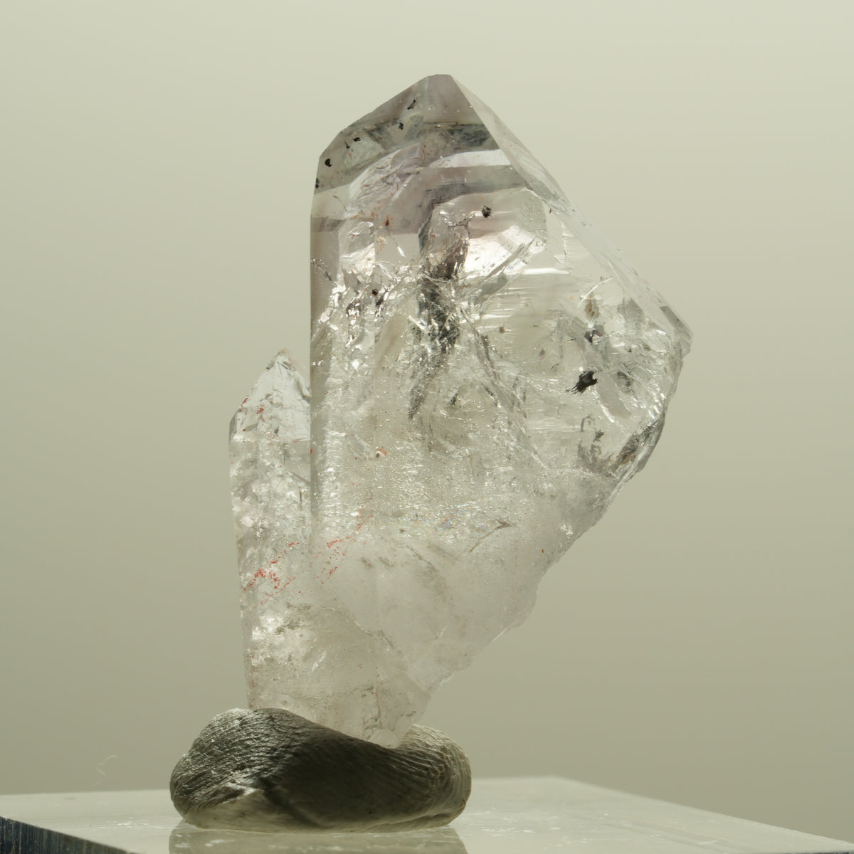 Seltene Skelett Phantom Amethyst Spitze Streep Mine Goboboseb, Namibia 31*19*9mm #14250