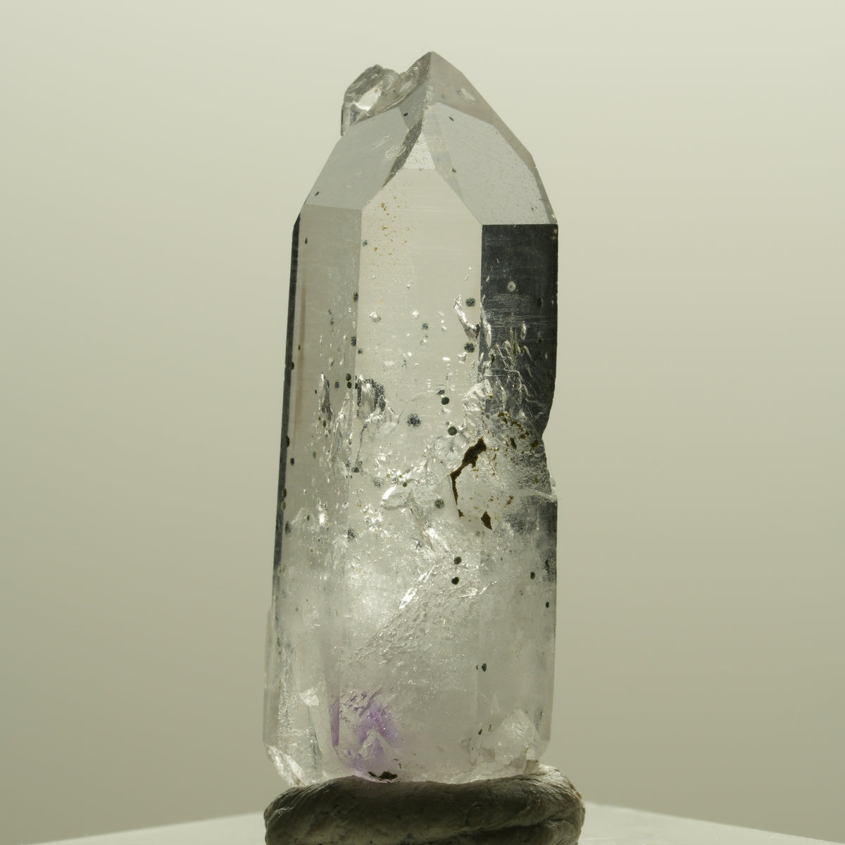 Seltene Skelett Phantom Amethyst mit Hämatit Streep Mine Goboboseb Namibia 35*12*11mm #14253