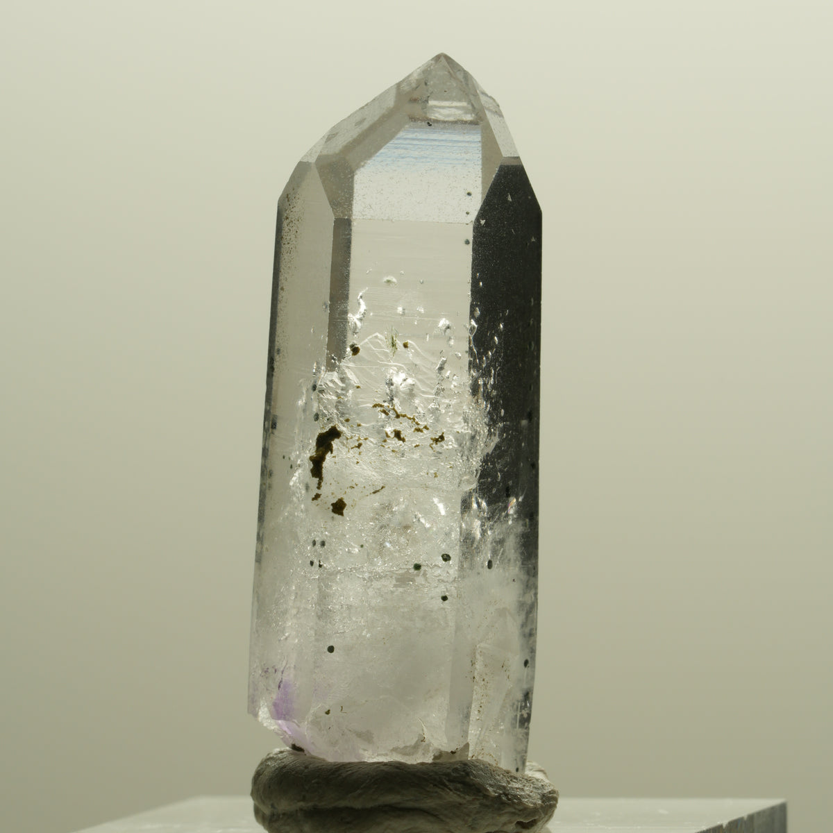 Seltene Skelett Phantom Amethyst mit Hämatit Streep Mine Goboboseb Namibia 35*12*11mm #14253