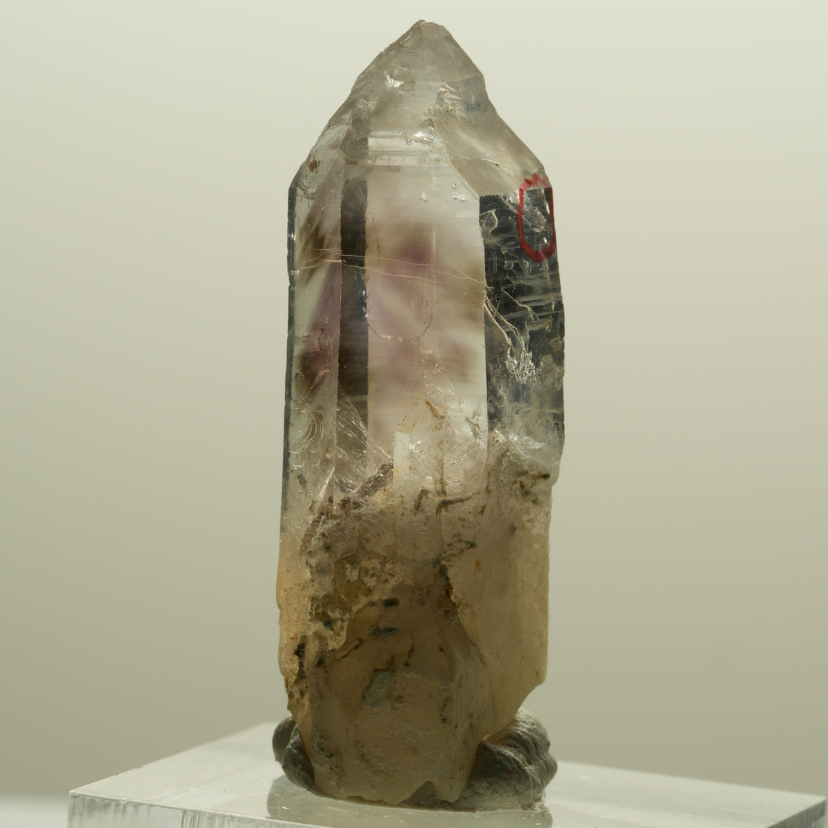 Enhydro Skelett Phantom Amethyst Spitze, 1x Blase Goboboseb, Namibia 37*15*10mm #14255