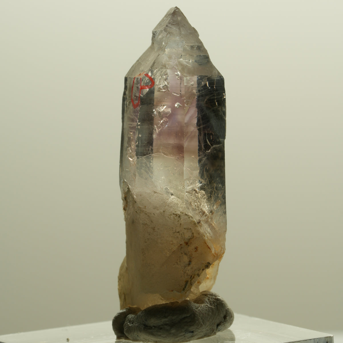 Enhydro Skelett Phantom Amethyst Spitze, 1x Blase Goboboseb, Namibia 37*15*10mm #14255