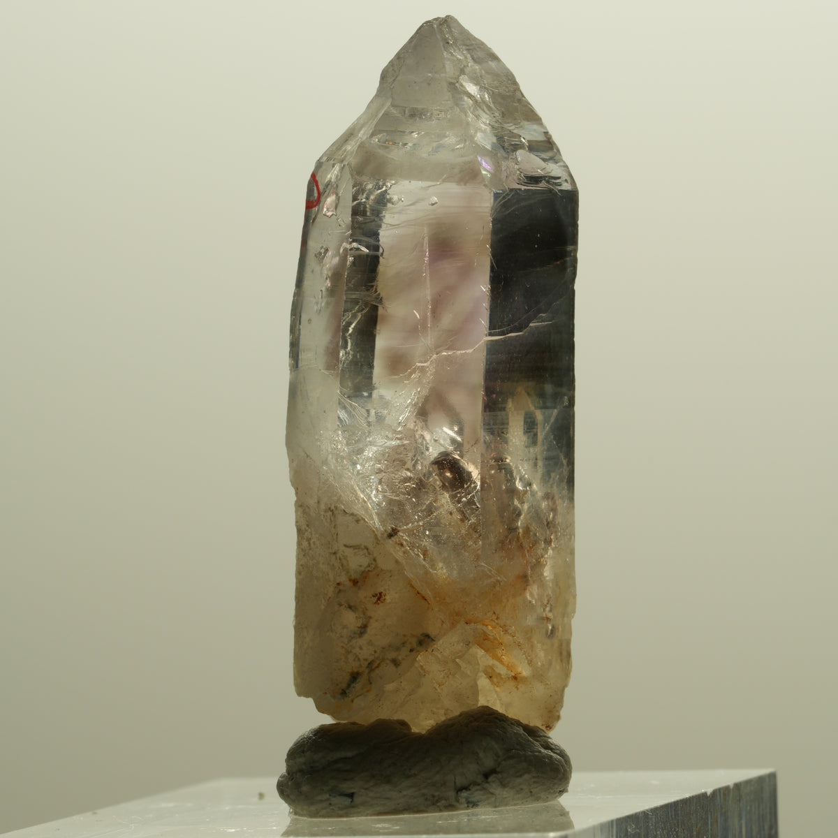 Enhydro Skelett Phantom Amethyst Spitze, 1x Blase Goboboseb, Namibia 37*15*10mm #14255