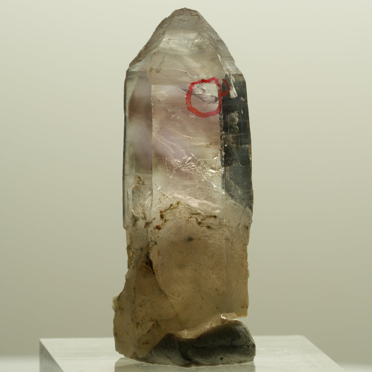Enhydro Skelett Phantom Amethyst Spitze, 1x Blase Goboboseb, Namibia 37*15*10mm #14255