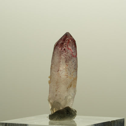 Enhydro Harlekin Phantom Amethyst Spitze, 1x Blase Goboboseb, Namibia 28*9*8mm #14256