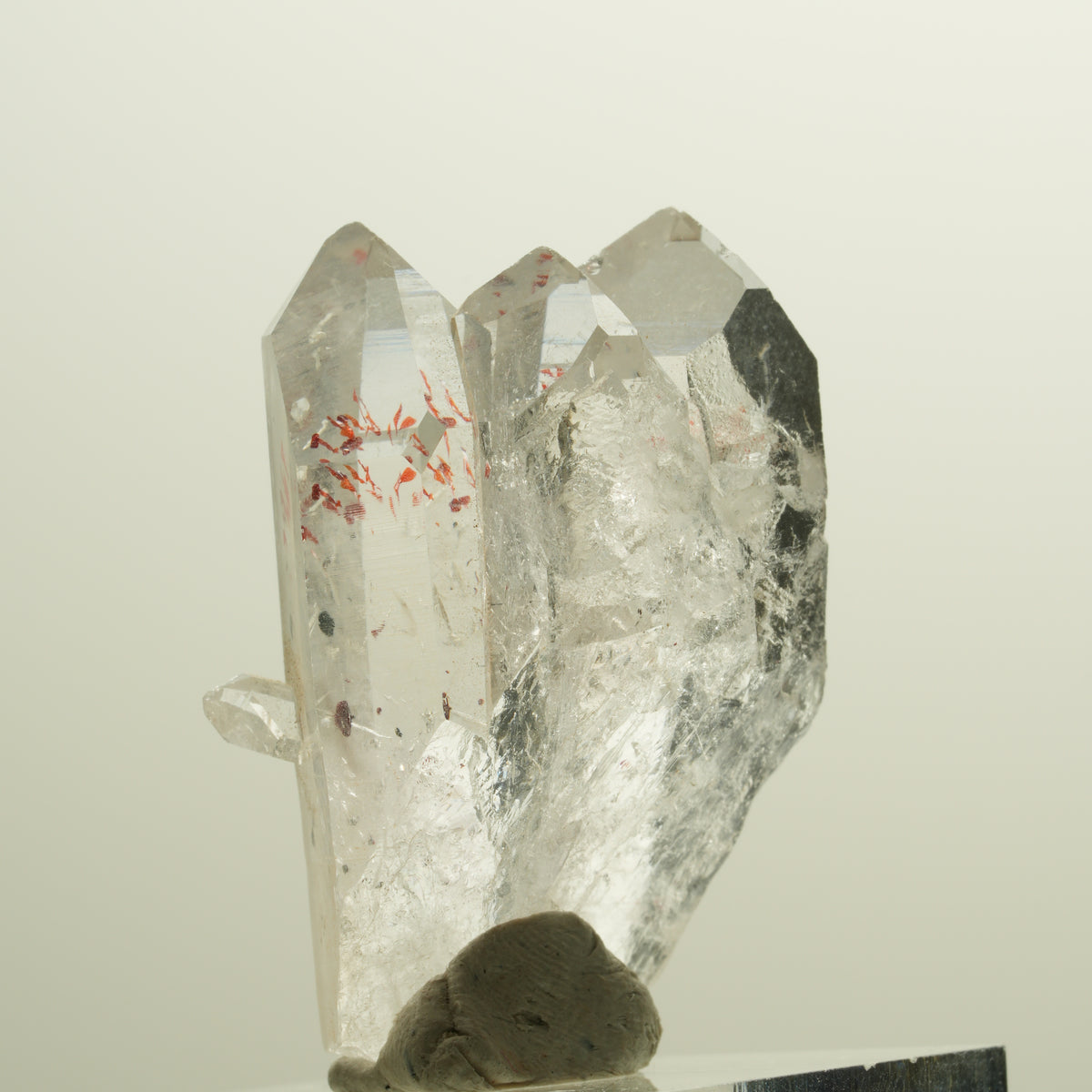 Harlekin Skelett Rauchquarz Gruppe Streep Mine, Goboboseb, Namibia 35*27*16mm #14259