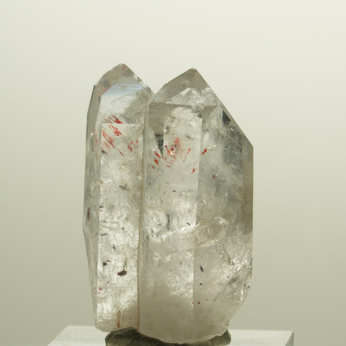 Harlekin Skelett Rauchquarz Gruppe Streep Mine, Goboboseb, Namibia 35*27*16mm #14259