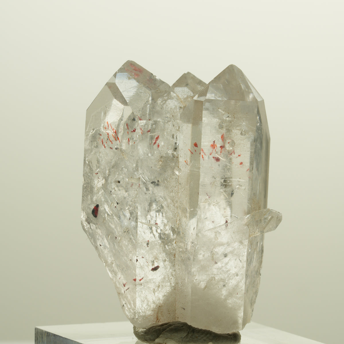 Harlekin Skelett Rauchquarz Gruppe Streep Mine, Goboboseb, Namibia 35*27*16mm #14259