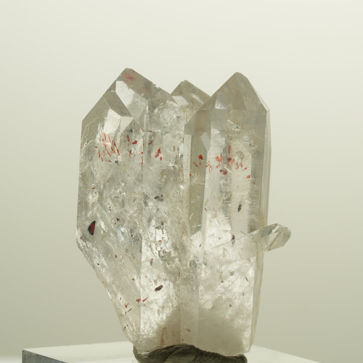 Harlekin Skelett Rauchquarz Gruppe Streep Mine, Goboboseb, Namibia 35*27*16mm #14259