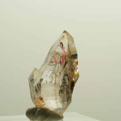 Enhydro Phantom Rauchquarz Skelett Doppelender, 1x Blase Goboboseb, Namibia 27*15*13mm #14261