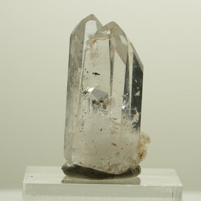 Seltene Skelett Phantom Amethyst mit Hämatit Streep Mine Goboboseb Namibia 30*16*14mm #14263