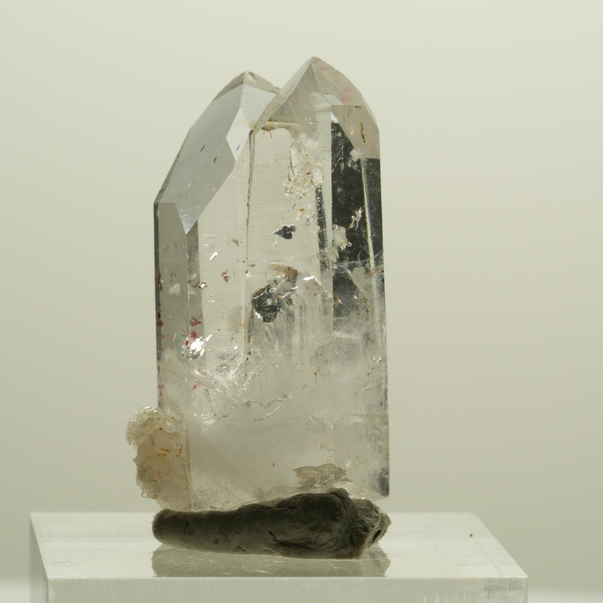 Seltene Skelett Phantom Amethyst mit Hämatit Streep Mine Goboboseb Namibia 30*16*14mm #14263